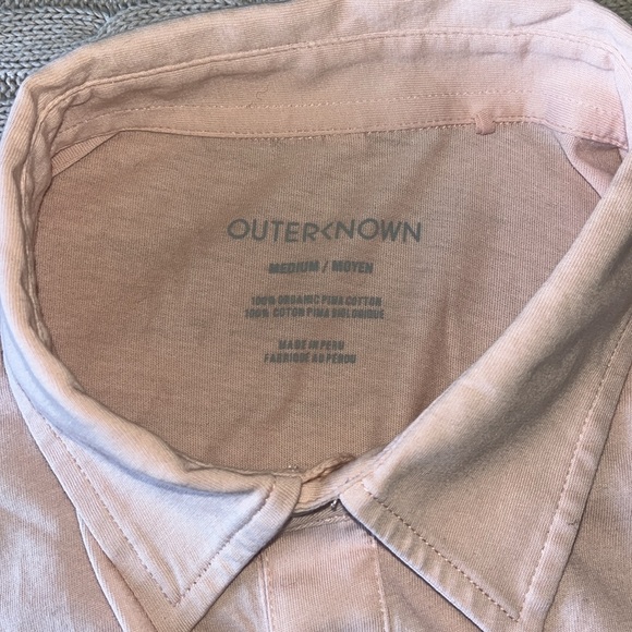 NWOT Outerknown Sojourn Polo -“Shell” Size Medium - Picture 7 of 10